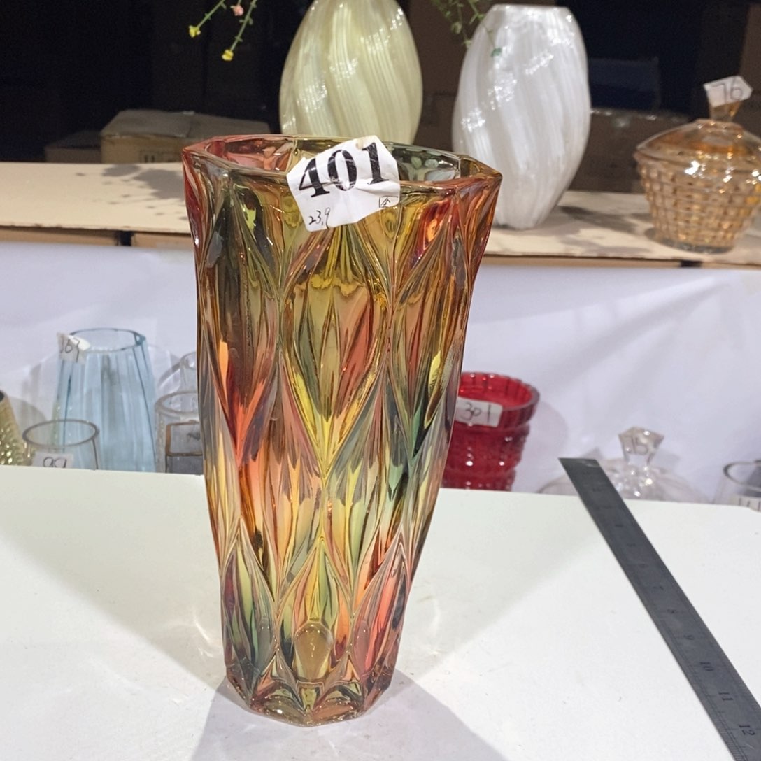 玻璃401高25口12水晶玻璃花瓶嘎嘎好看玻璃花瓶