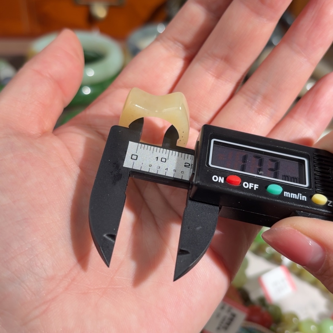 和田玉戒指17+未镶嵌