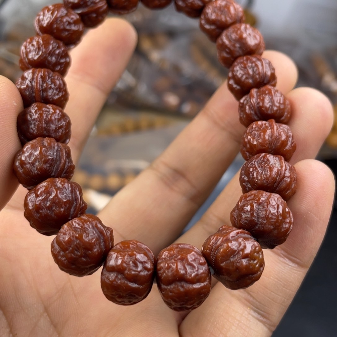 猴头核桃吊坠你就