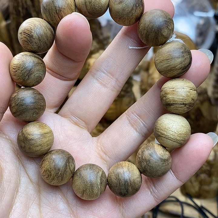 沉香手串越南芽庄9分沉单圈20克