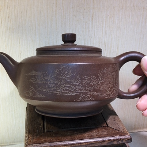 紫砂茶壶像****由紫砂壶茶具