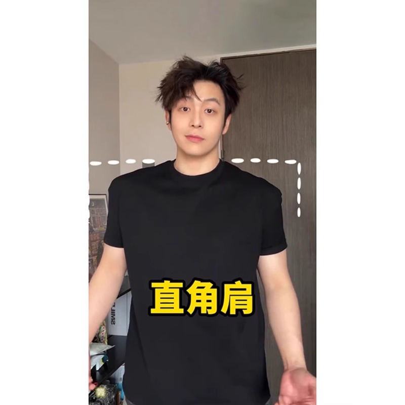 cleanfit穿搭重磅短袖t恤男款夏季美式显瘦半袖上衣痞帅高街体恤
