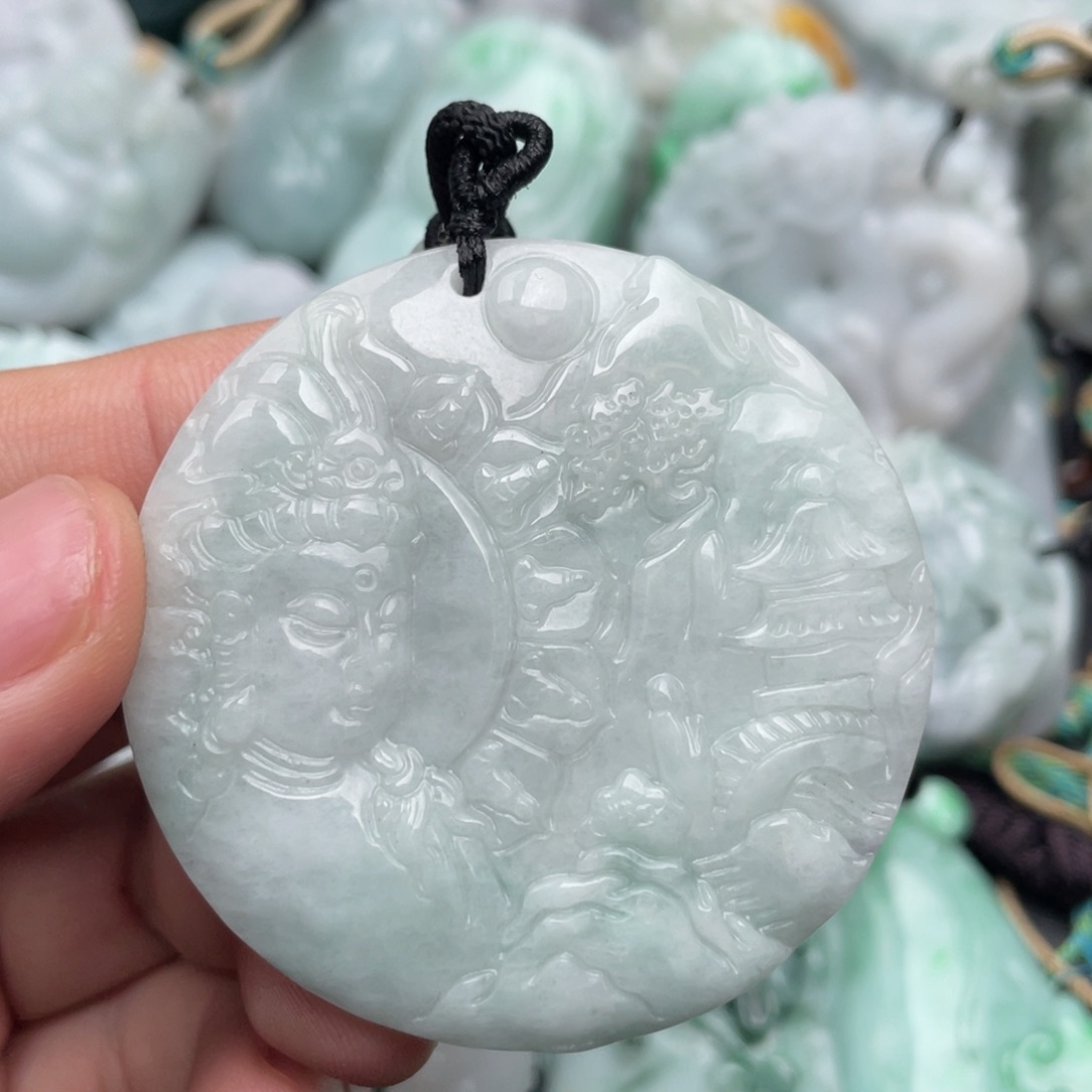 翡翠未镶嵌吊坠(不含链)