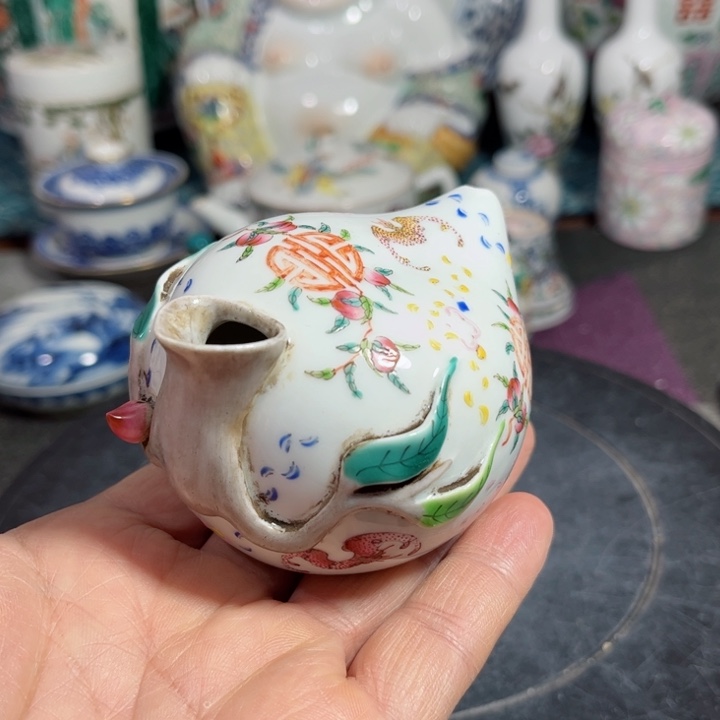 紫砂茶叶罐粉彩8888888888