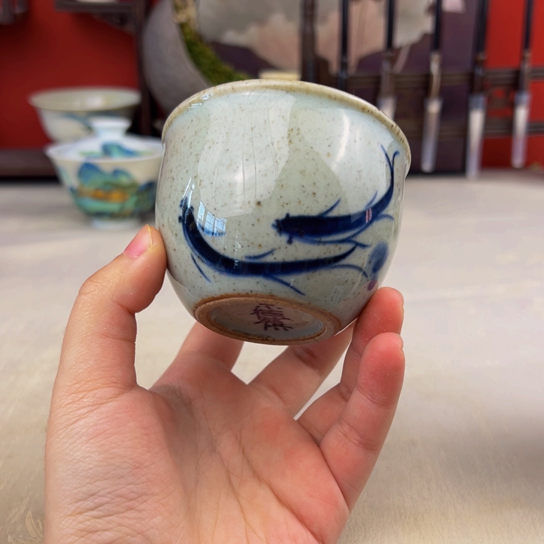 杯子纯手工柴烧主人杯