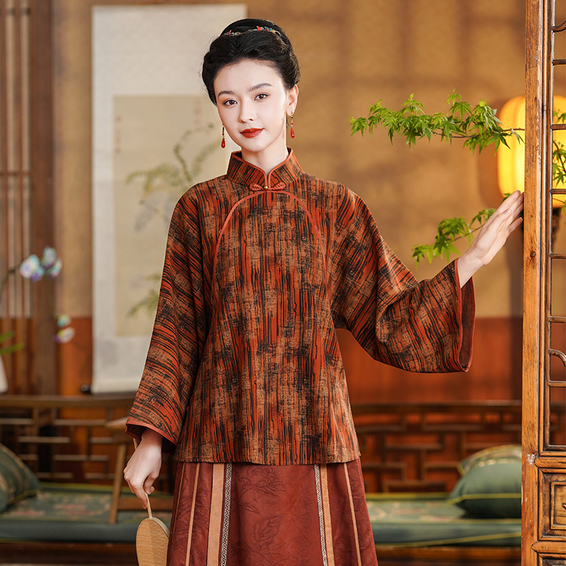 「花漾」·乐锦坊复古国风手工原创小众设计感上衣