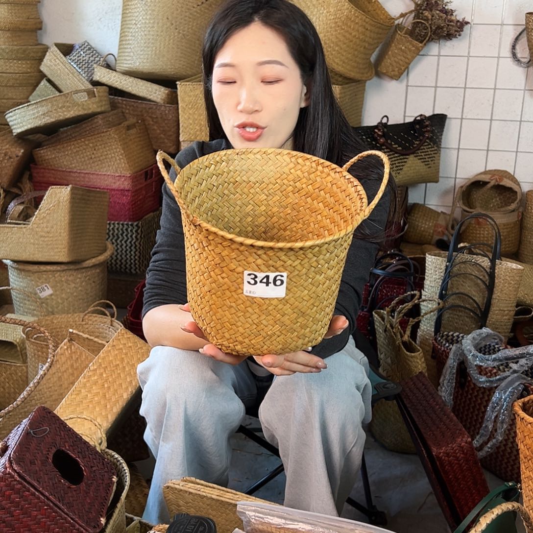 草编草编包/草编收纳盒微瑕疵