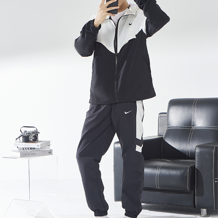 NIKE/耐克春秋长裤秋季卫衣休闲运动套装冲锋衣时尚宽松透气