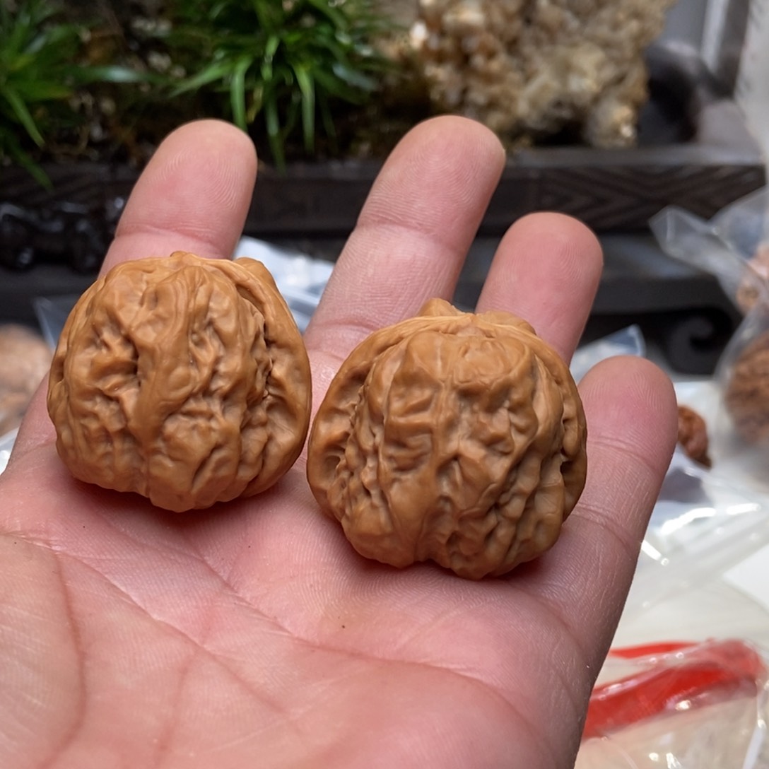 文玩核桃把件蛤蟆头36