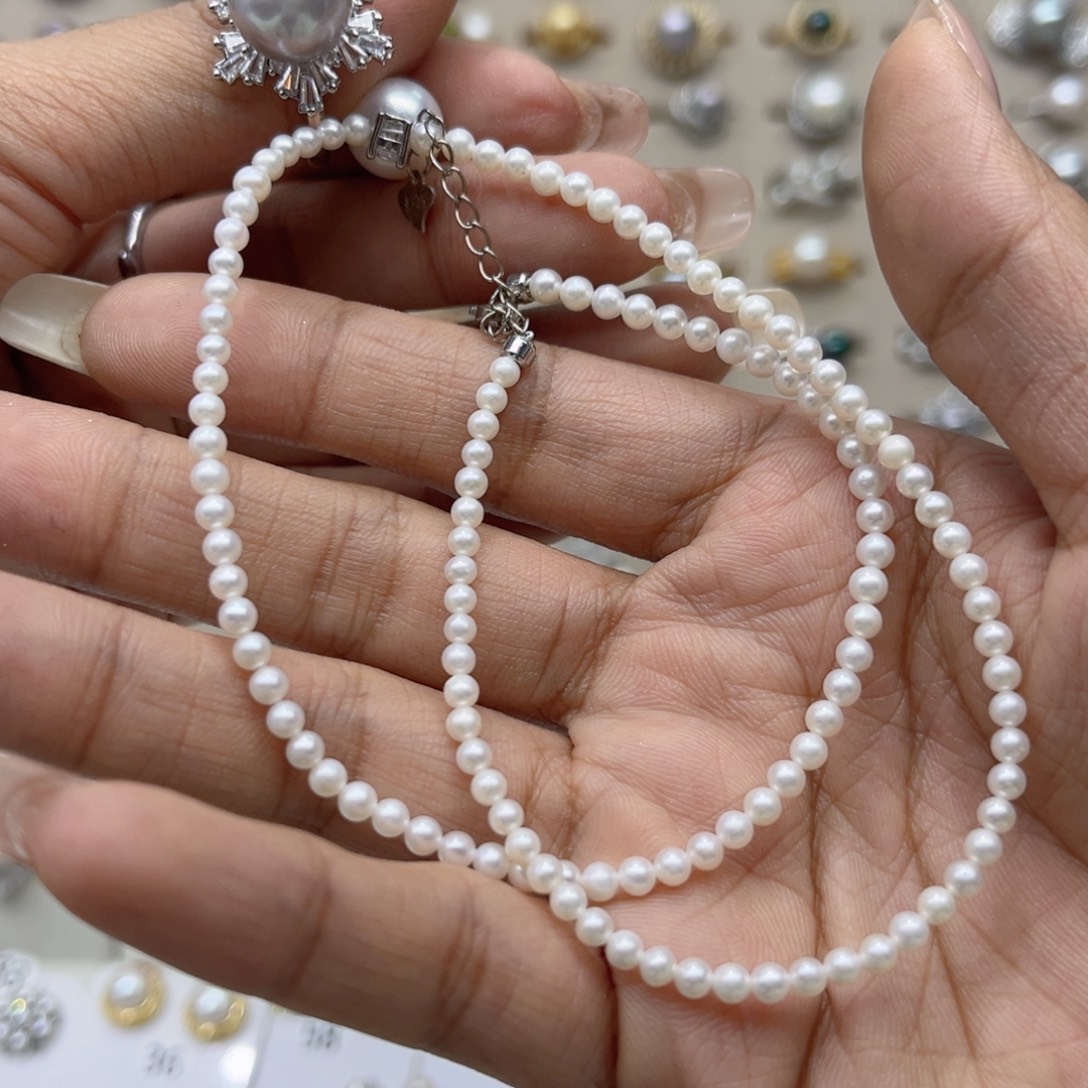 这***呢戒指银S925镶嵌淡水珍珠