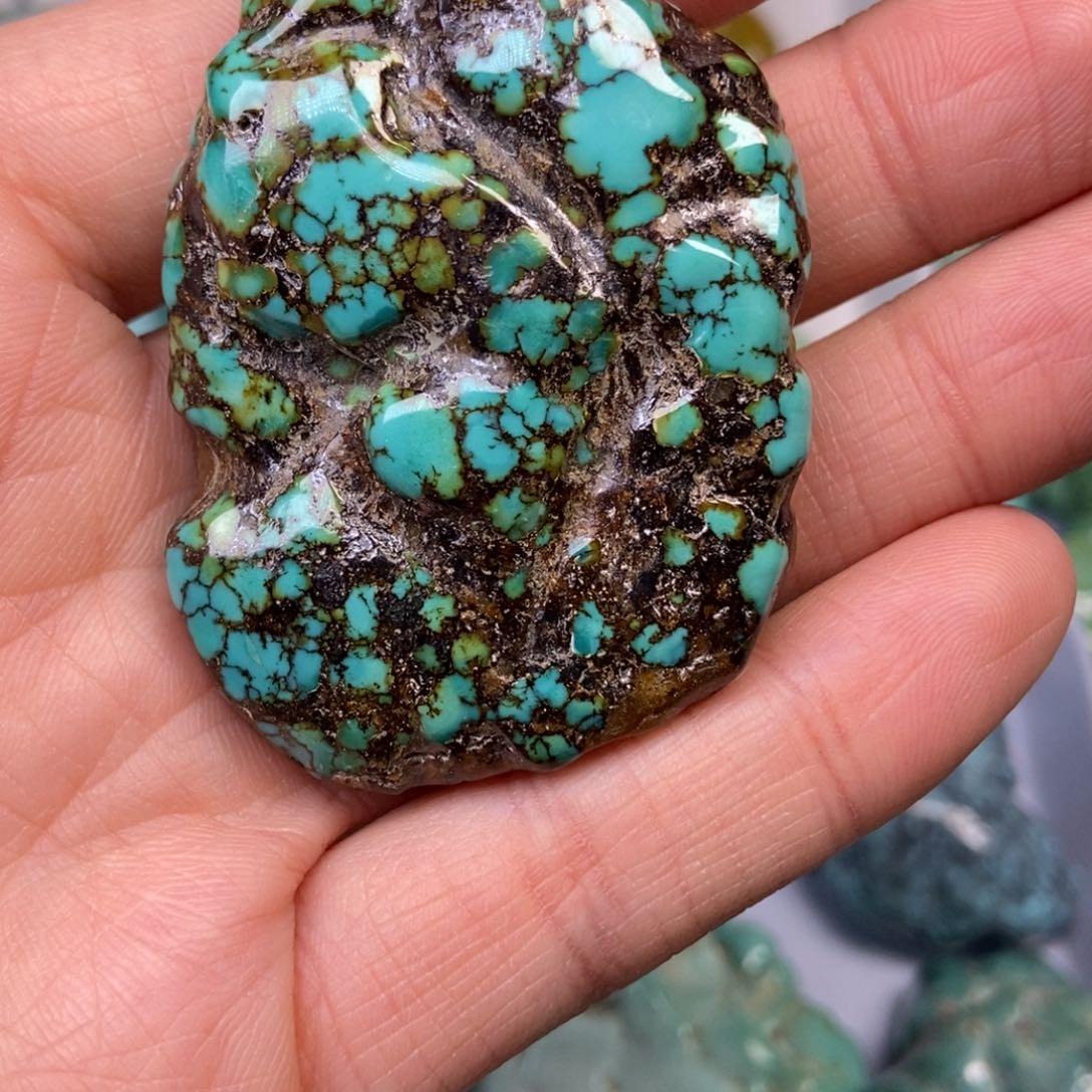 绿松石珠宝奇石未镶嵌