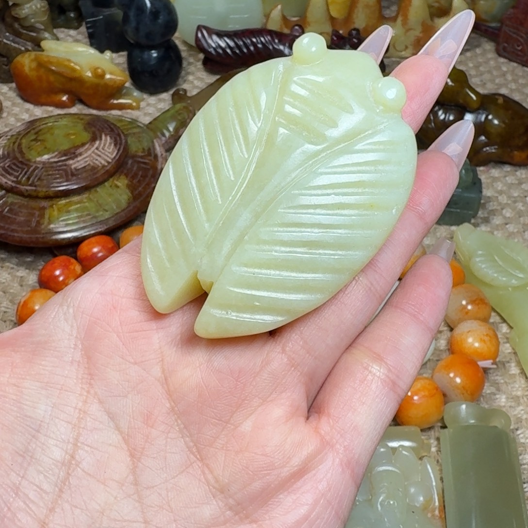 白玉菩提吊坠挂件