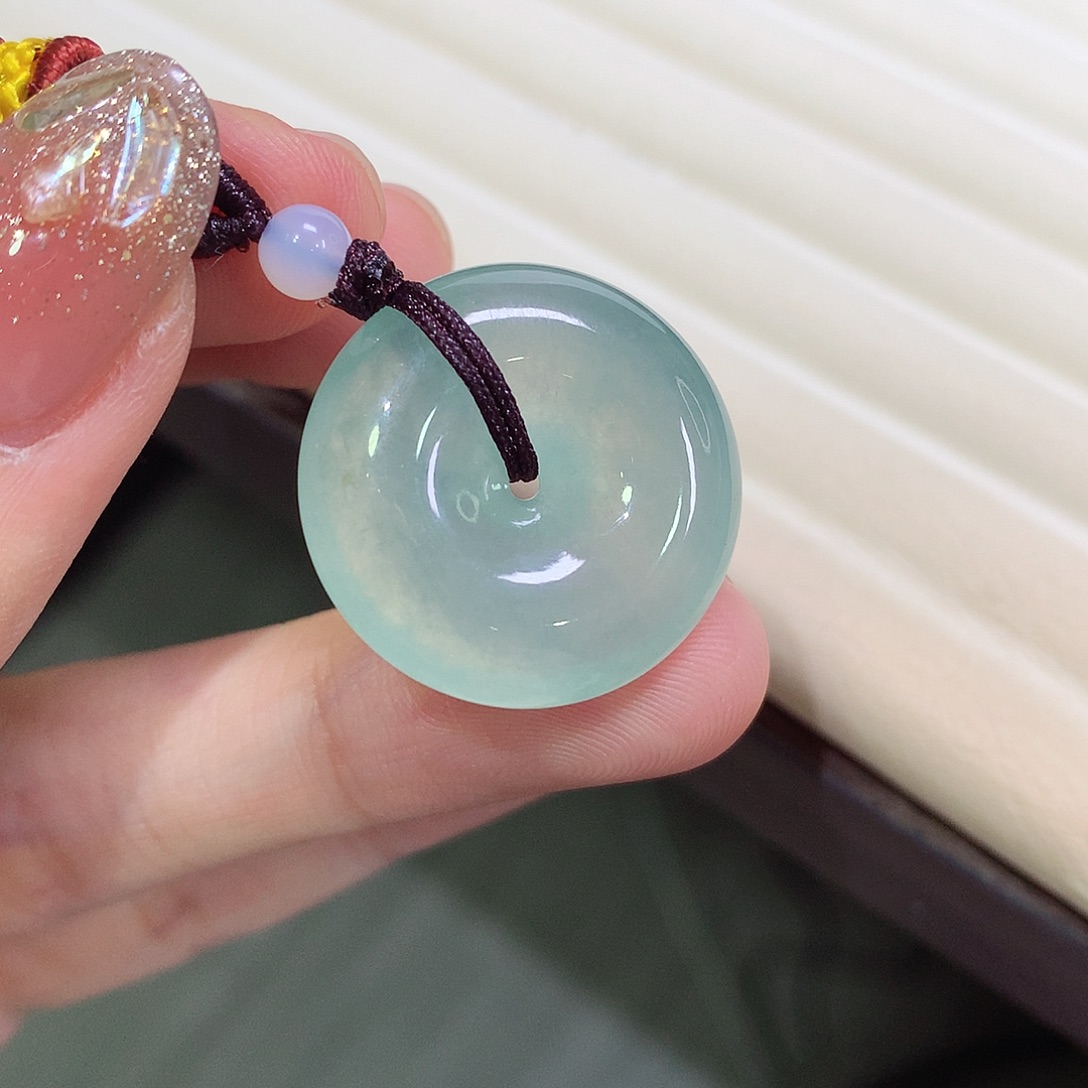 翡翠未镶嵌颈饰22.3-6.4