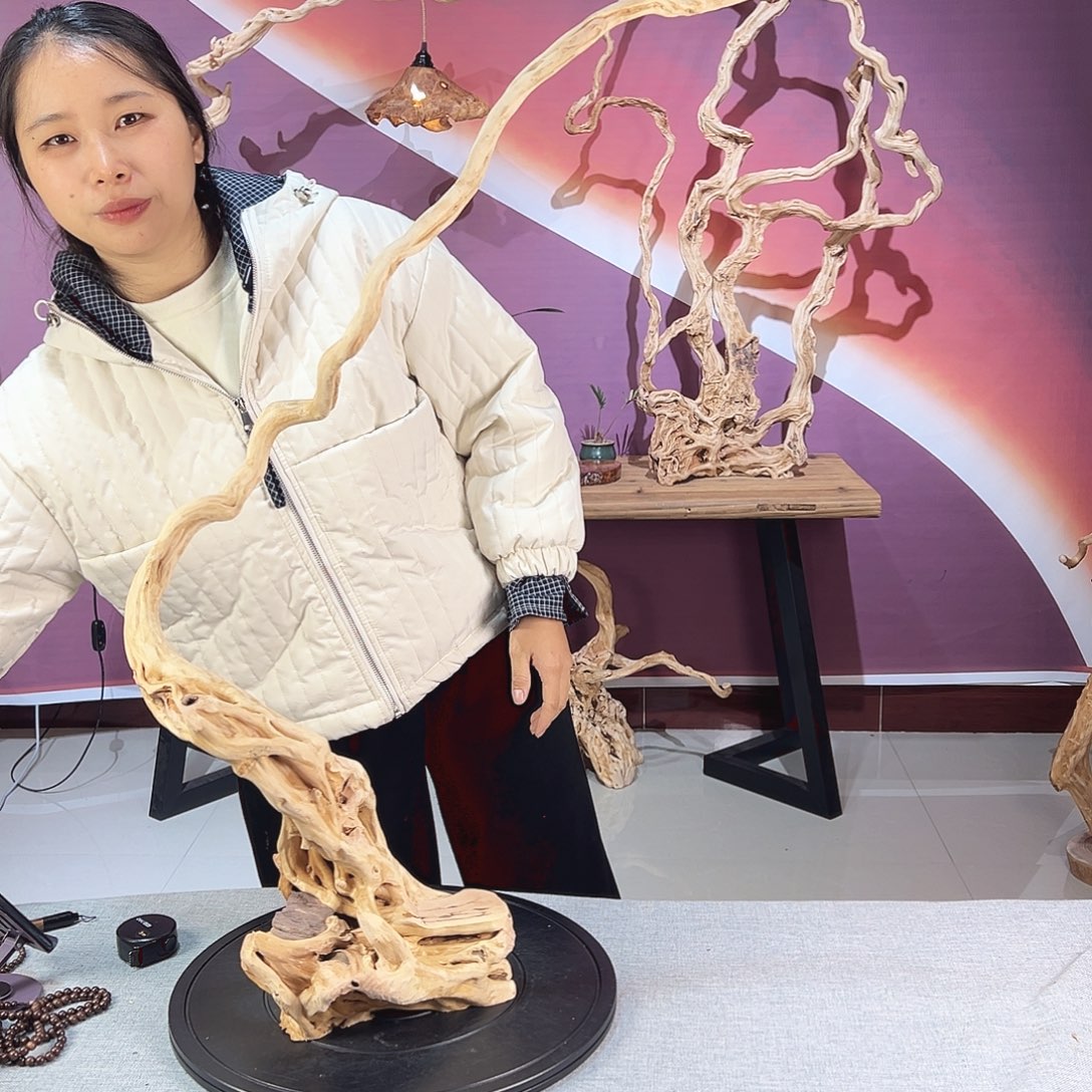 福***木天然杜鹃根根艺摆件