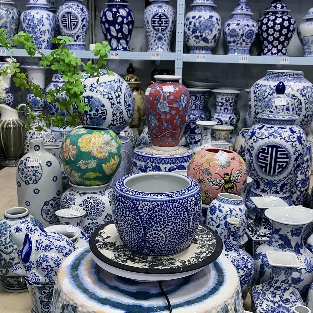 【闪购商品】摆件小花缸瓷器…………………………