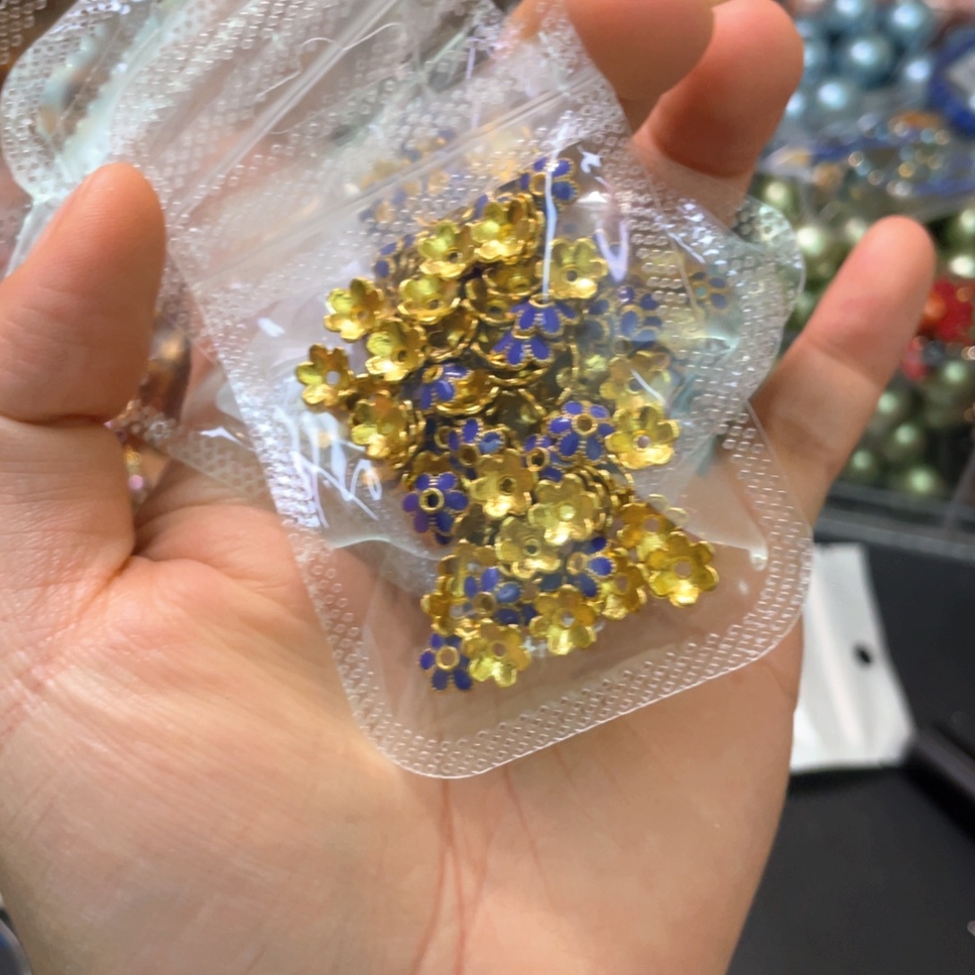紫色花托一份 手工diy半成品