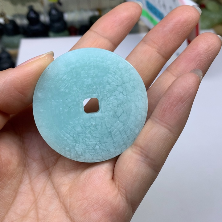 蛇纹石玉合金颈饰