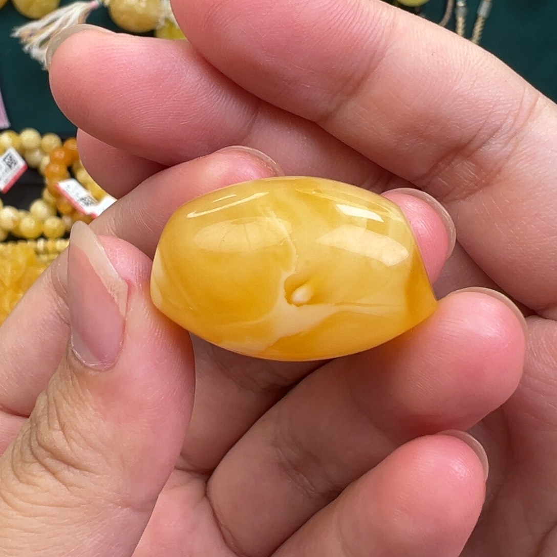 琥珀手链未镶嵌马蹄珠