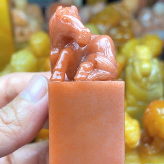 老挝石质地細膩光滑篆刻写字刀感十足