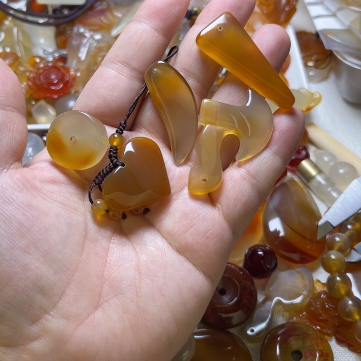 玛瑙/玉髓颈饰未镶嵌天****e007