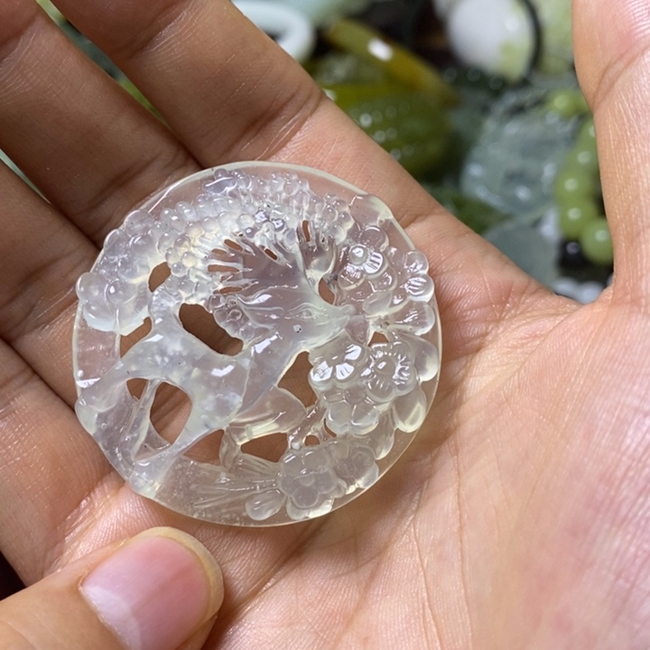 岫玉岫玉颈饰未镶嵌