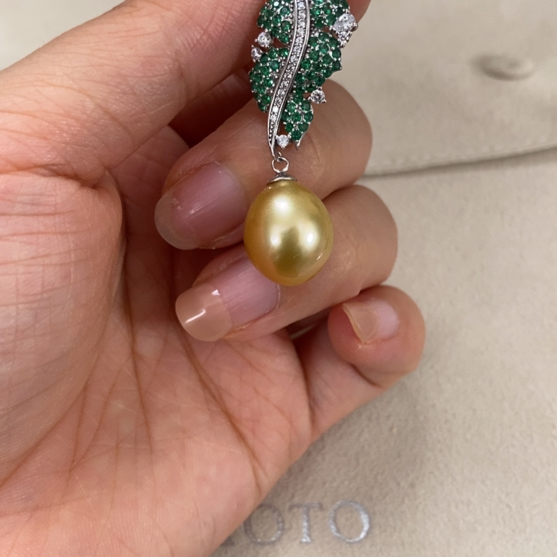 银S925镶嵌颈饰海水珍珠