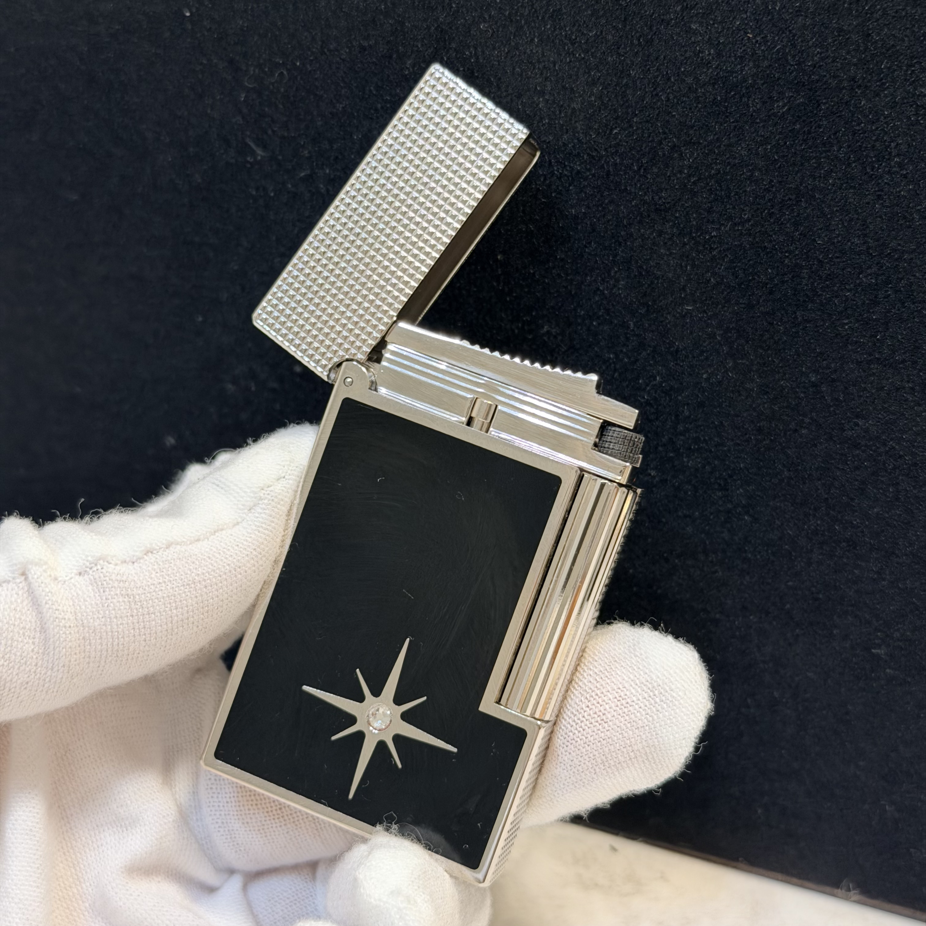 六芒星充气朗声男士侧滑轮打火机适合高端礼物