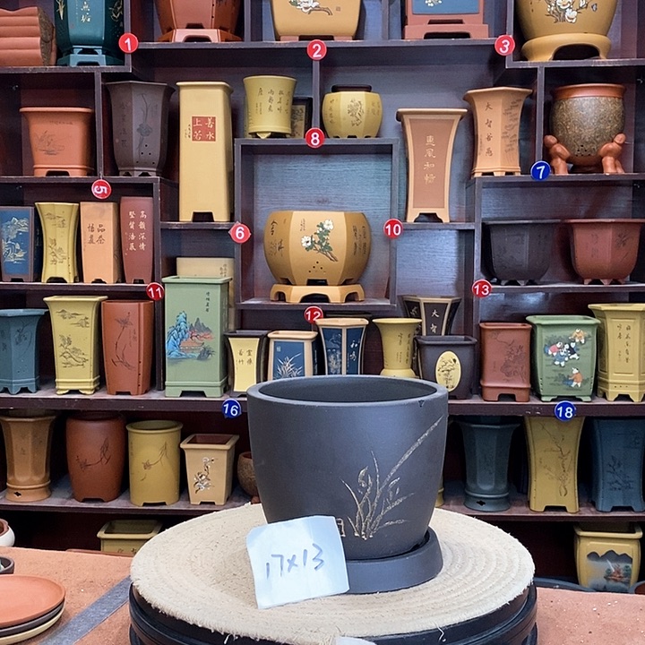 紫砂花盆紫砂花盆