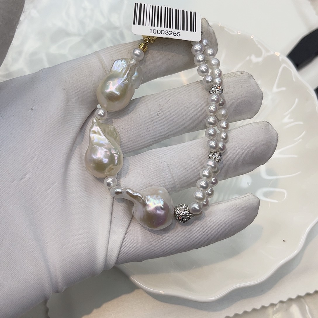 合金淡水珍珠耳饰