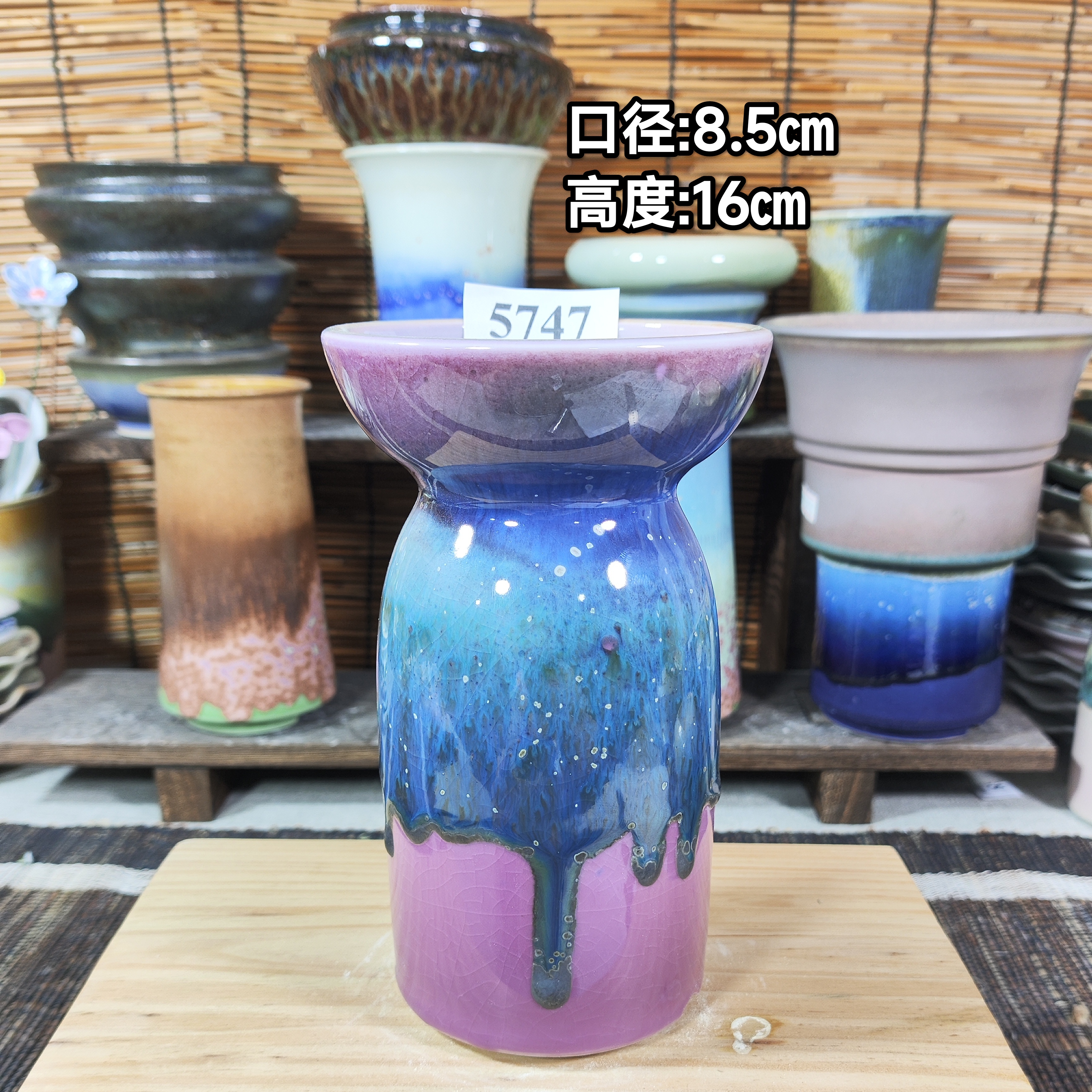 手工创意多肉花盆摆件多肉花盆景德镇纯手工制做