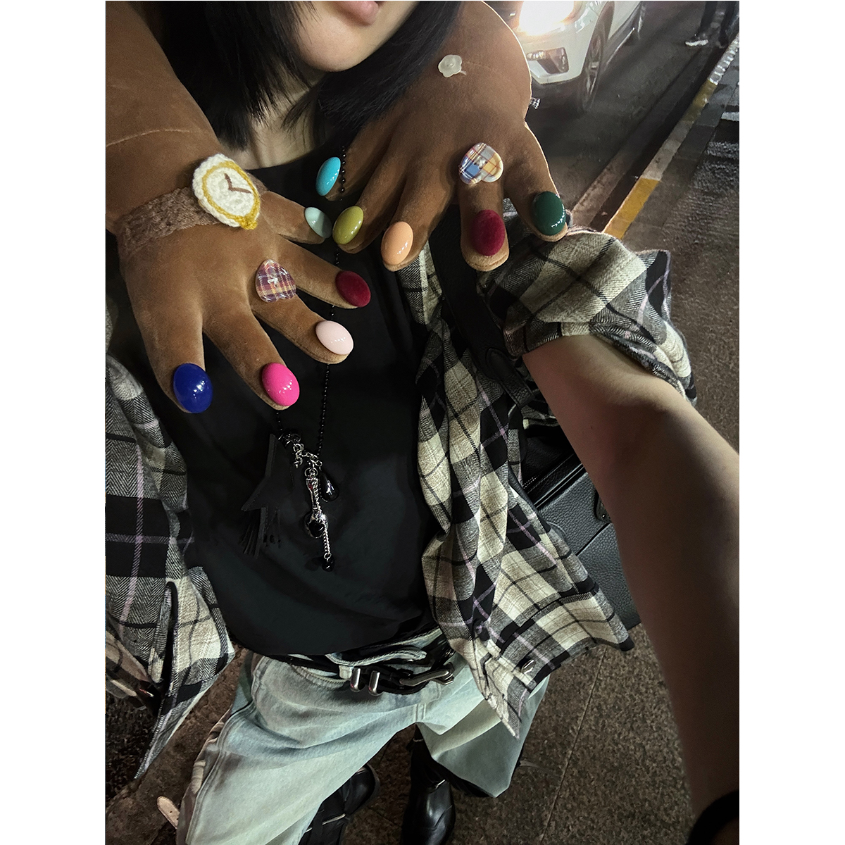 嘉仪【万能选手】卷边短袖