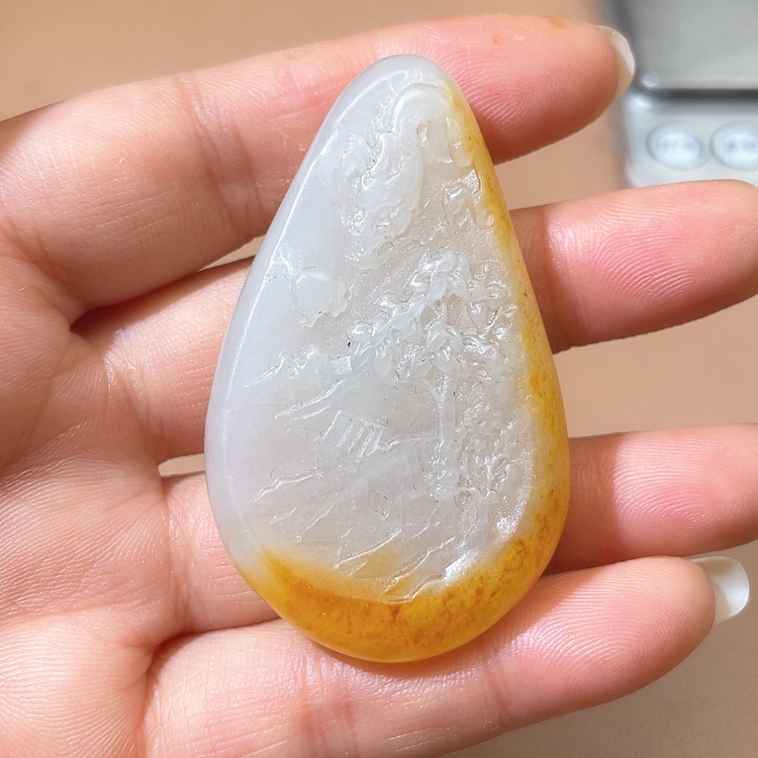 和田玉颈饰未镶嵌A7 