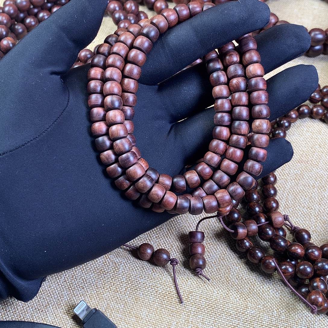 黄花梨/降香黄檀手串/手链海黄6*8*108