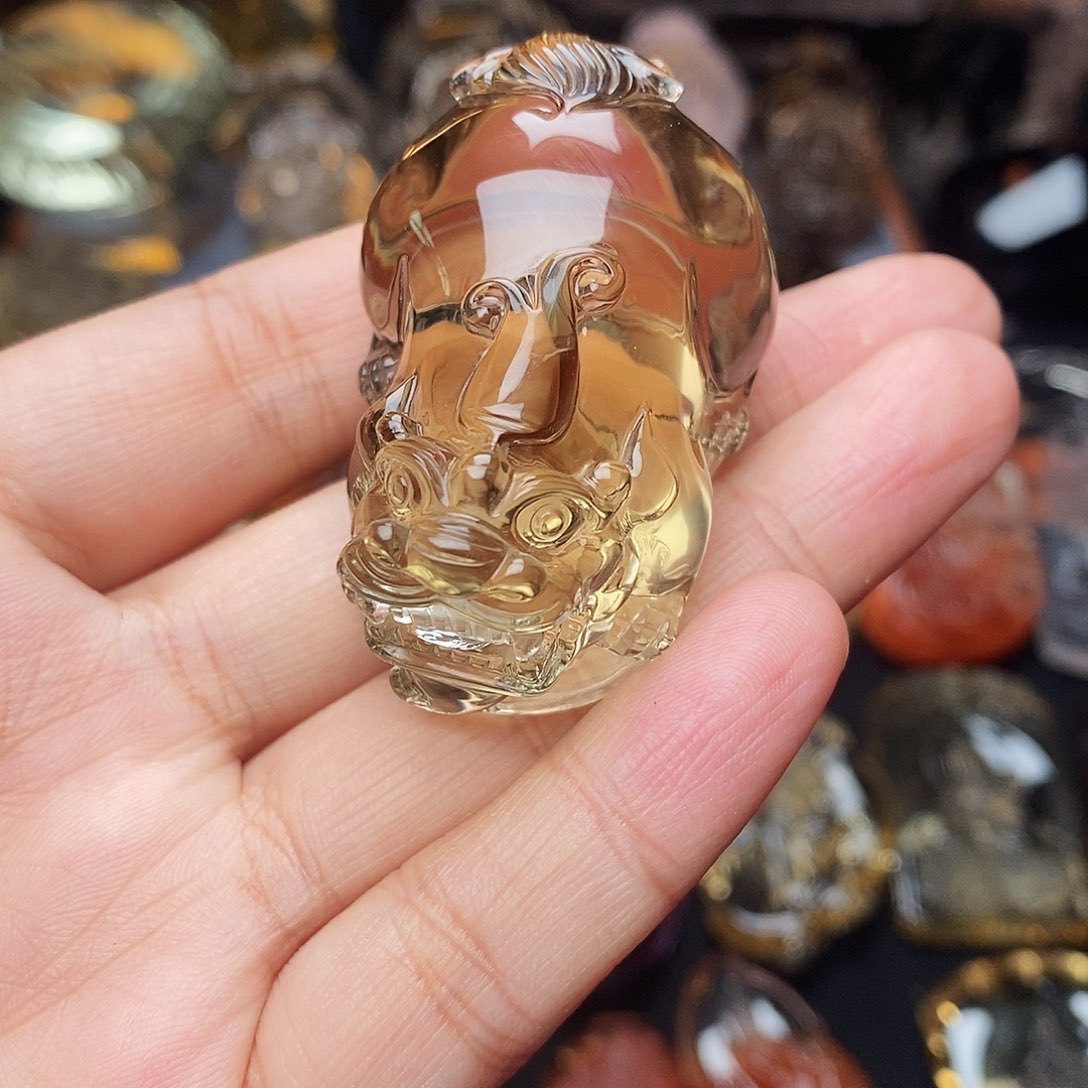 水晶吊坠未镶嵌吊坠貔貅