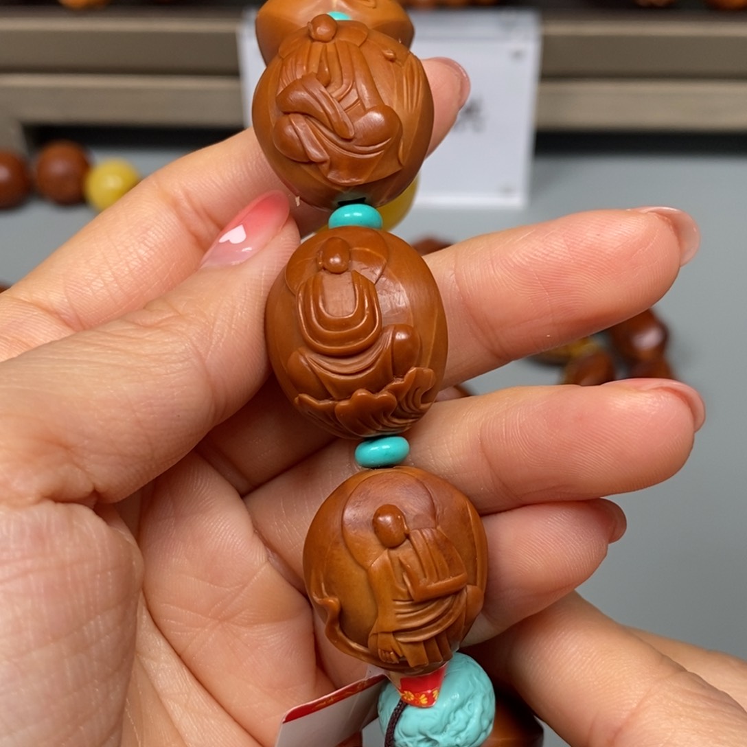 手串/手链橄榄核无相佛定金