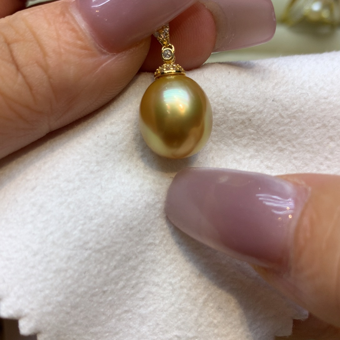 颈饰银S925镶嵌海水珍珠