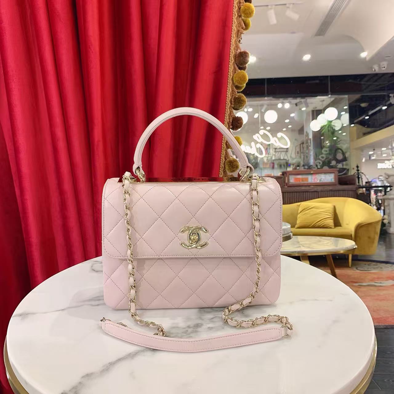 95新 Chanel/香奈儿 GGS香奈儿trendycc小号羊皮芯片款53954854