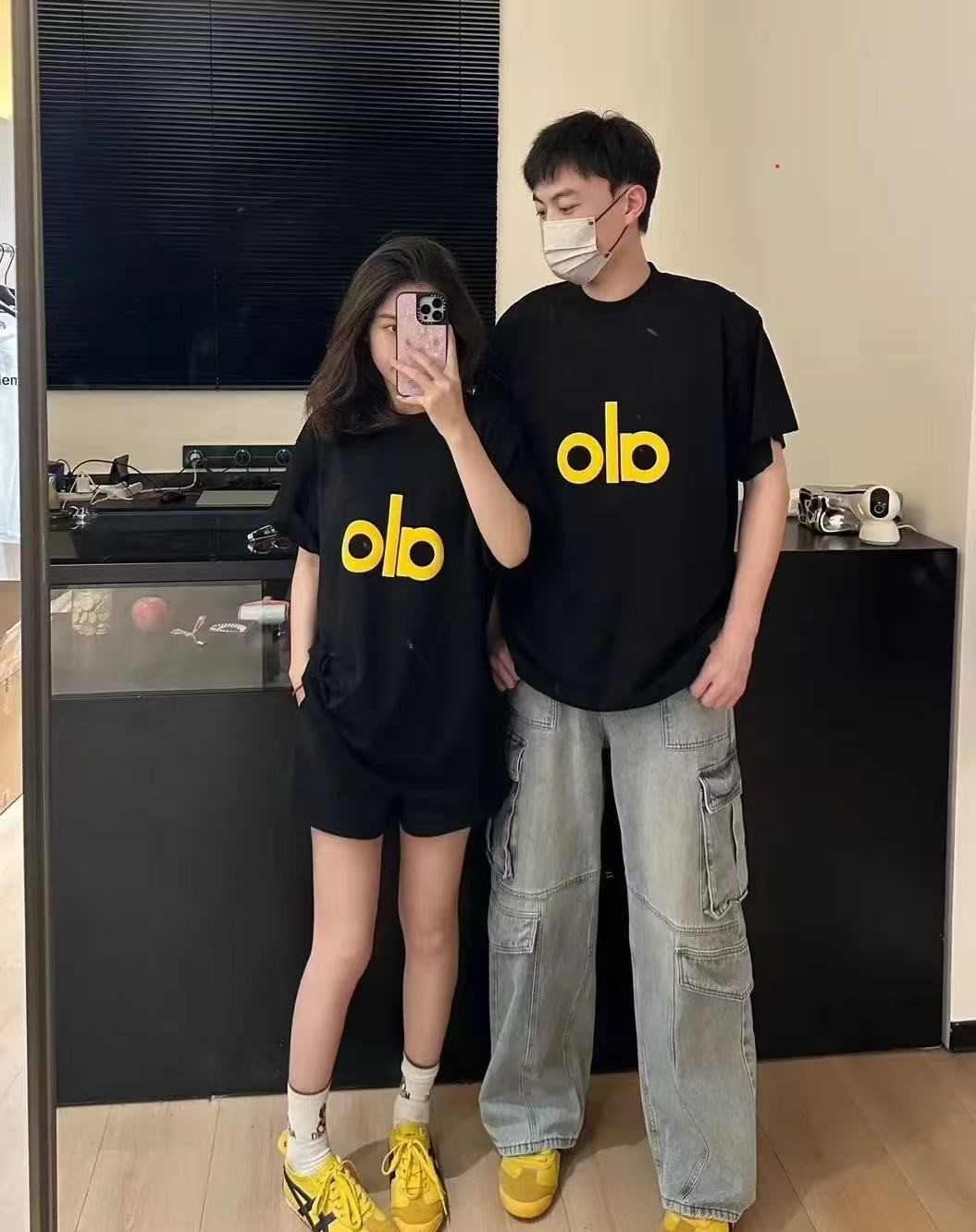 男女同款宽松时尚休闲夏季印花圆领