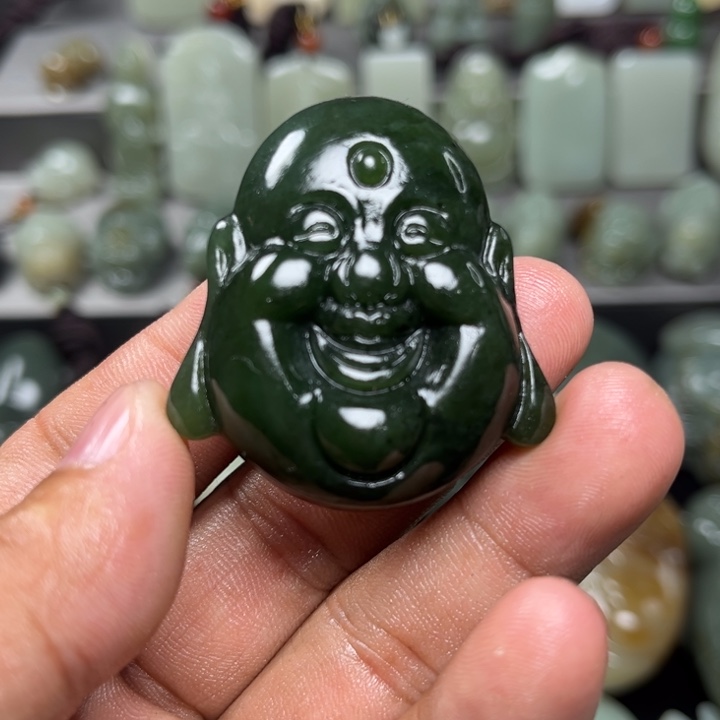 和田玉未镶嵌挂件