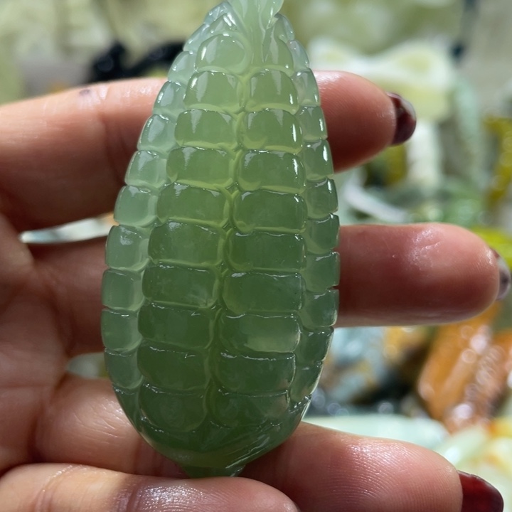 岫玉未镶嵌手把手把