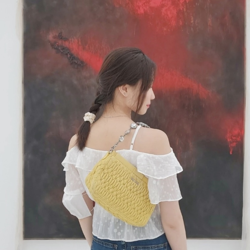 95新 MIU MIU/缪缪 宝石链条单肩包/SS1335