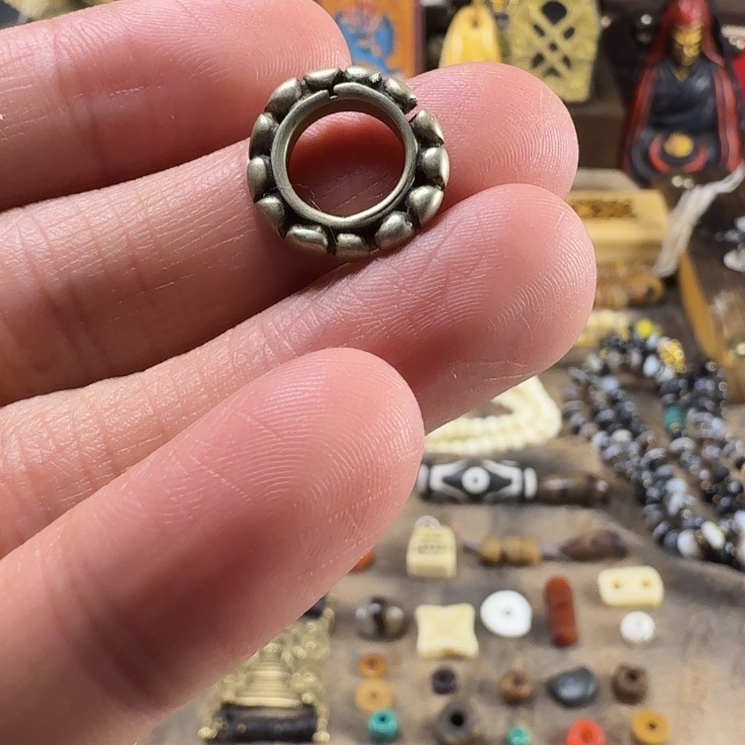 藏传文玩金属隔片配饰