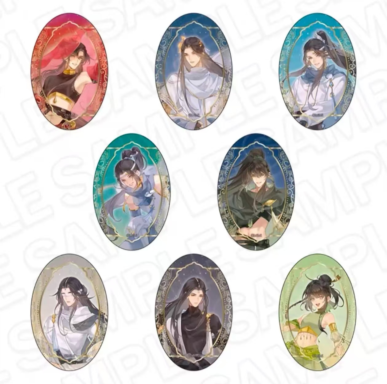 盲盒【魔道祖师】茶屋风月同天民族风系列吧唧卡牌 【默认代拆】
