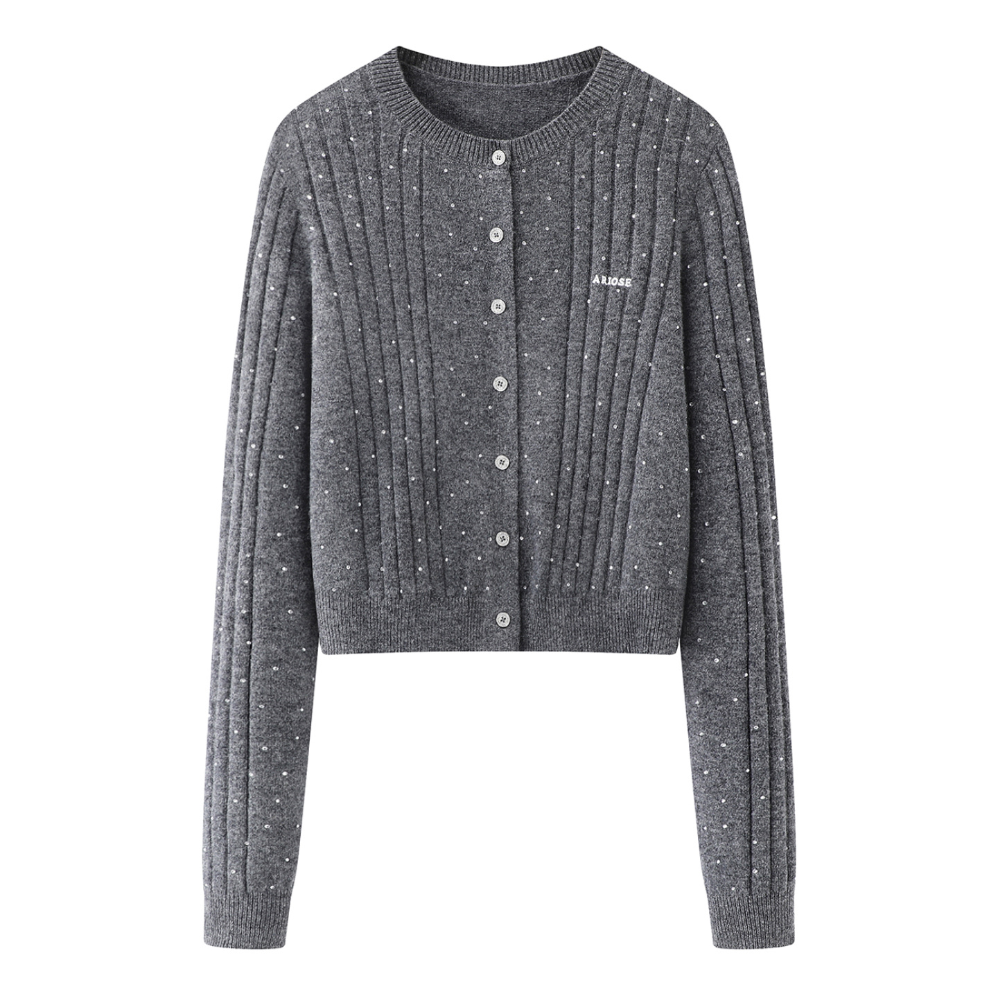 艾家新款简约纯色高领拉毛衫针织毛衣毛针织衫长袖黑色休闲1155