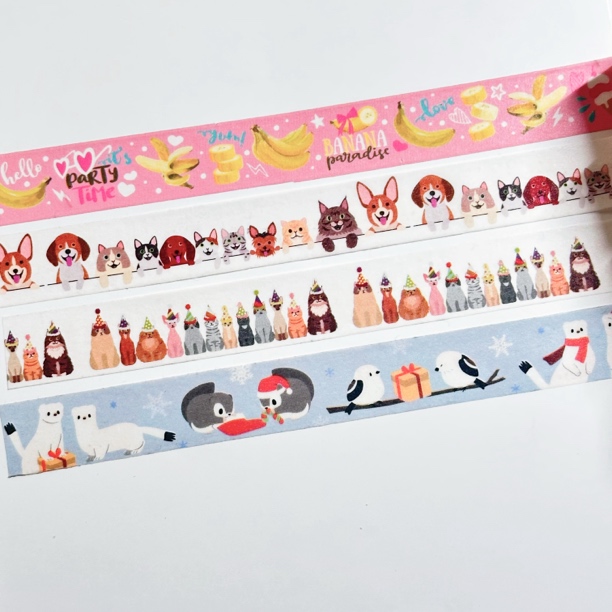 【日产】小动物和纸胶带分装