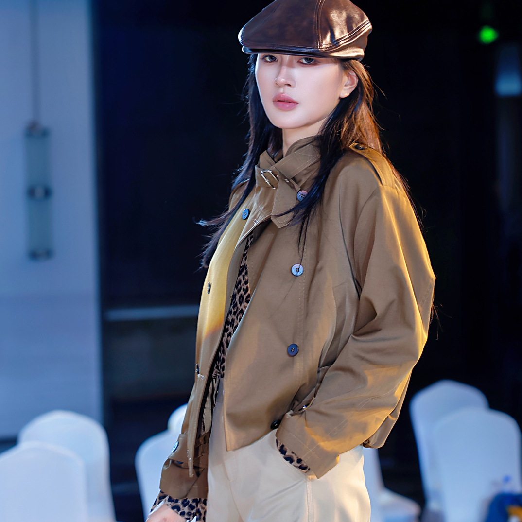 风衣外套短外套休闲风宽松美拉德风翻领休闲秋季女