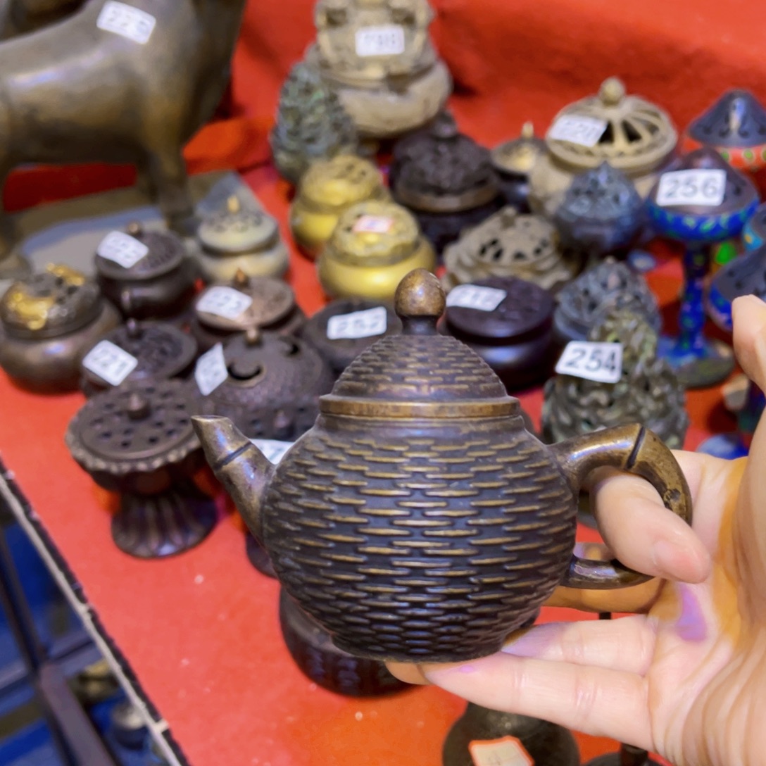 黄铜摆件，文房摆件