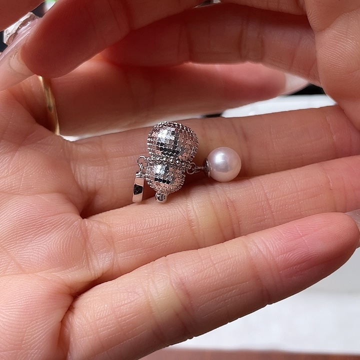 吊坠(不含链)海水珍珠银S925镶嵌