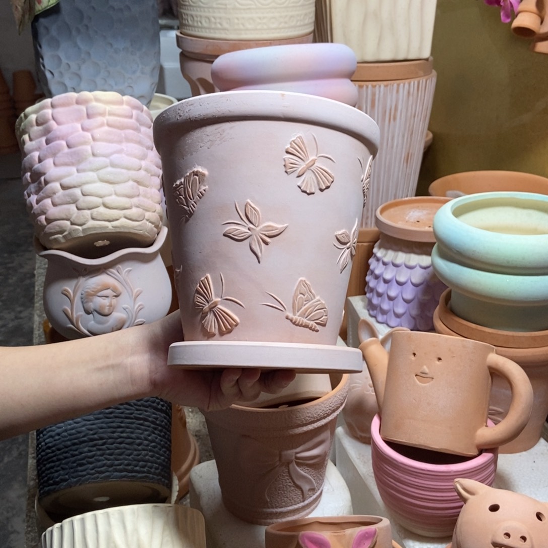 17×17蝴蝶盆+托1套