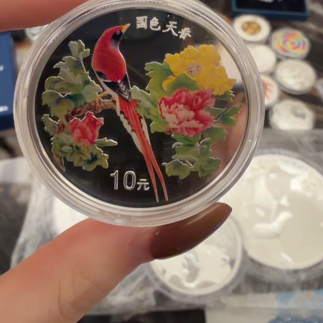 纯银1999国色天香带证书